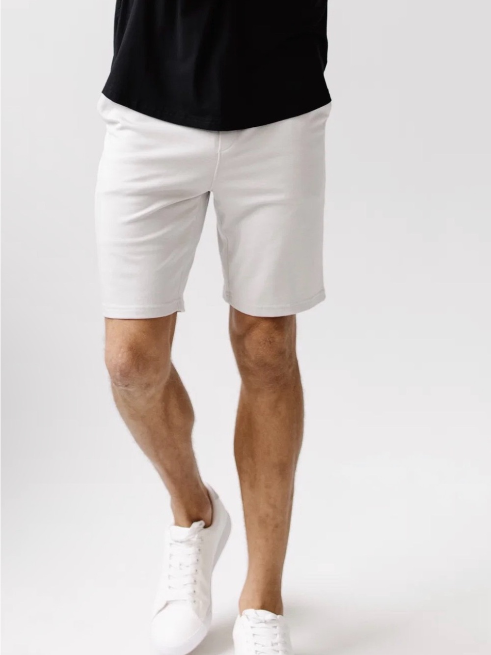 Cozy Earth Men's Bamboo Drawstring Shorts - Light Gray
